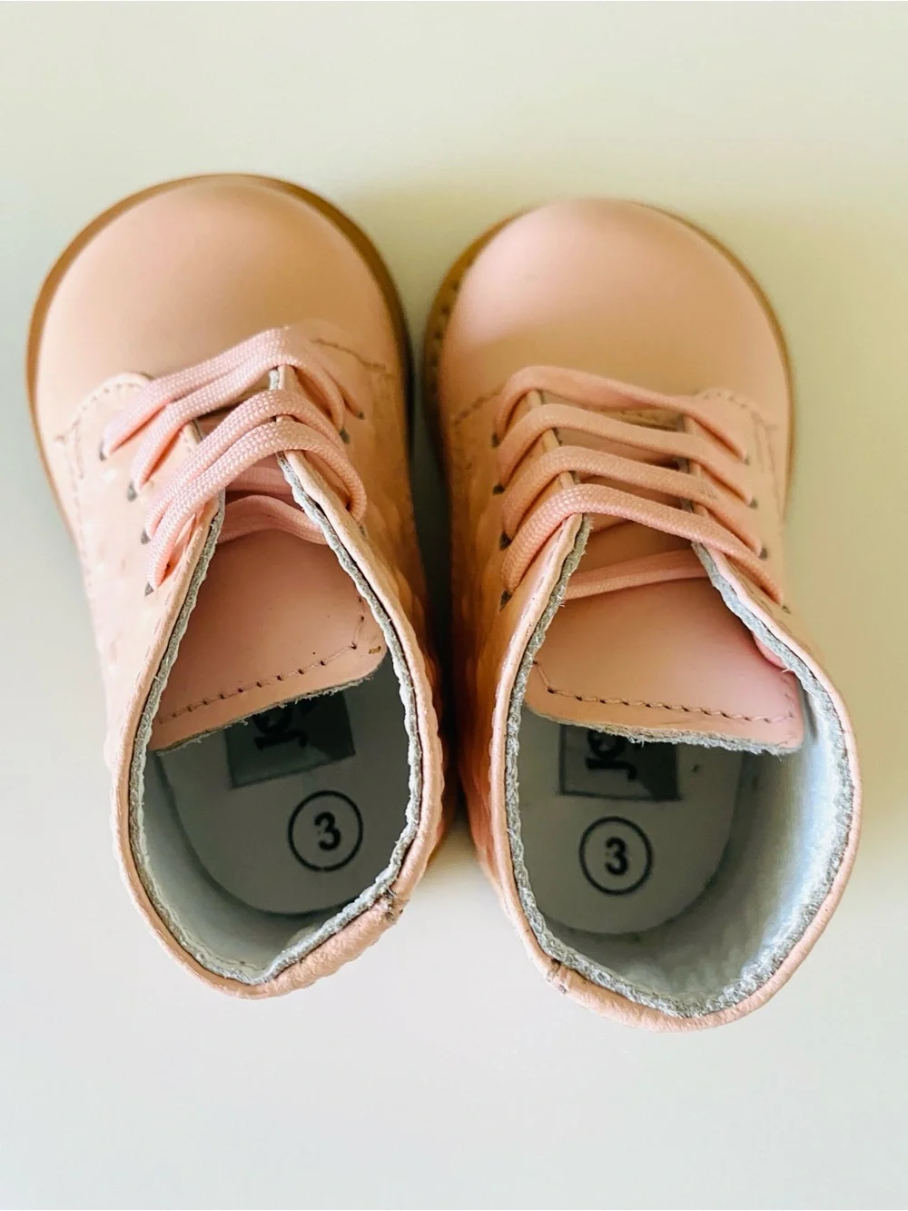 Josmo Baby Walking Shoes First Walker Training Shoes Pink Size 3 Infant Leather